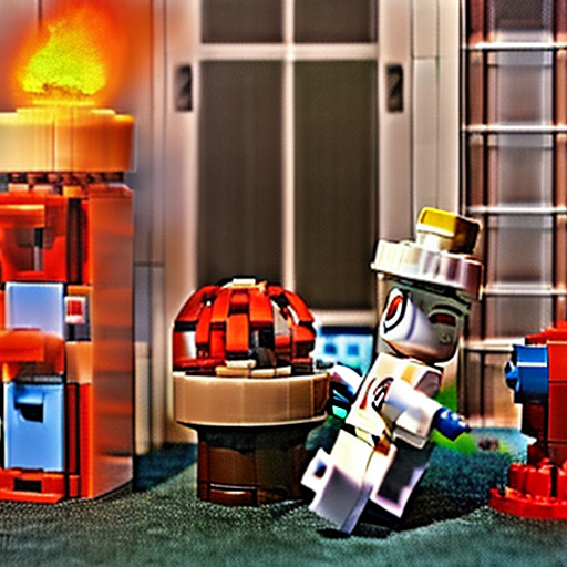 fire, lego, football, fire hydrant, boat, jellyfish, chair, pretzel, bread, door